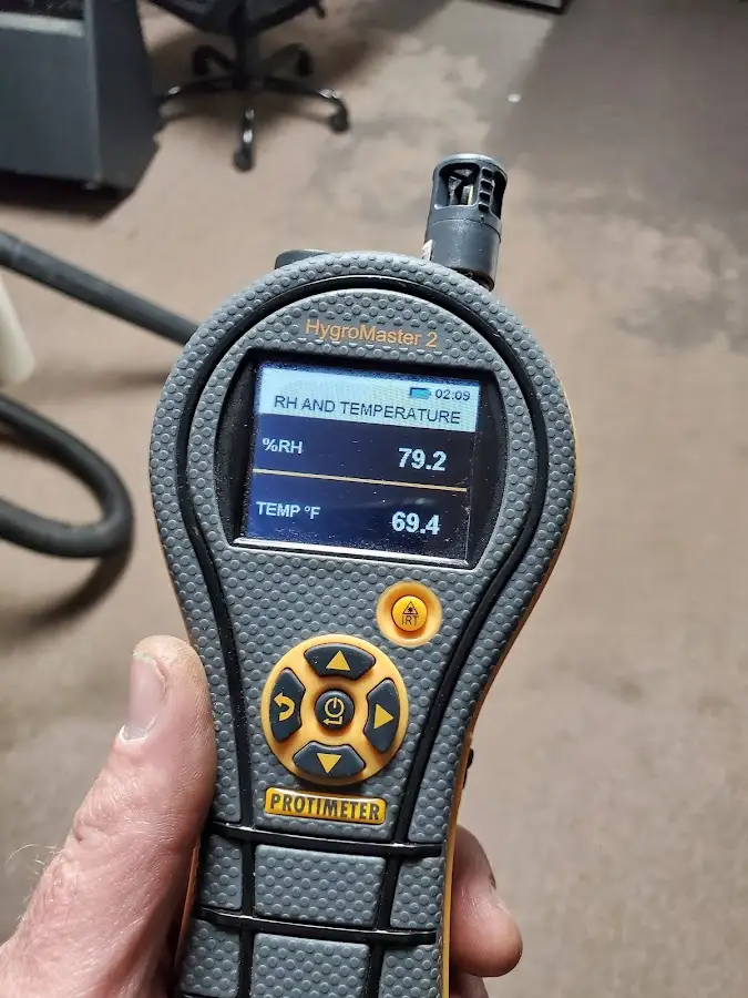 Moisture meter humidity assessment for Mold Remediation & Removal in Canton